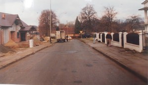 Ulica prowadząca w kierunku obiektów sportowych przy ul. Bursaki w Krośnie