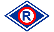 na zdjęciu widoczna litera R - oznacza policję ruchu drogowego