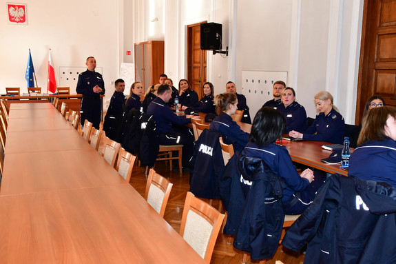 Uczestnicy szkolenia w auli KWP w Rzeszowie