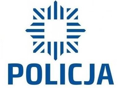 Zdjęcie przedstawia logo policji