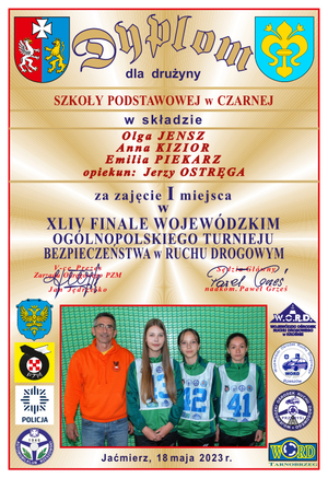 Zwycięzcy turnieju Wojewódzkiego Turnieju Bezpieczeństwa w Ruchu Drogowym.