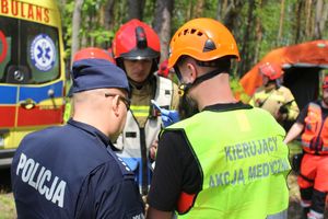 Ćwiczenia taktyczno - specjalne służb w gminie Gorzyce- służby ratownicze podczas działań.