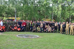 Ćwiczenia taktyczno - specjalne służb w gminie Gorzyce-  służby ratownicze biorące udział w ćwiczeniach sztabowych