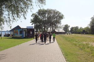 Policjanci biegali dla Chorej Marysi - dnia 1 czerwca 2023 Jezioro Tarnobrzeskie