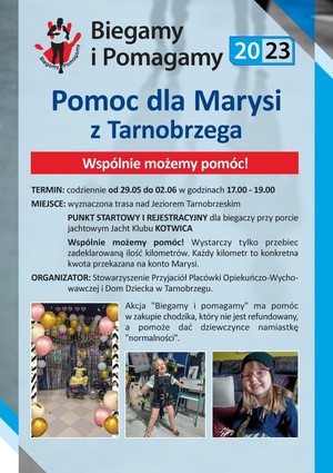 Plakat informacyjny dot. akcji charytatywnej