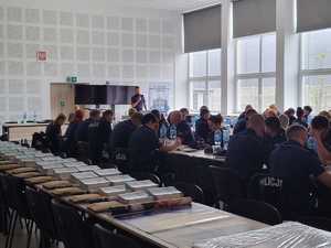 Szkolenie dla policyjnych koordynatorów ds. profilaktyki społecznej, nieletnich i patologii oraz procedury „Niebieskie Karty” - na zdjęciu uczestnicy