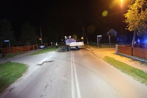 Miejsce tragicznego wypadku w Grębowie