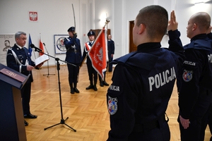 Policjanci podczas ślubowania