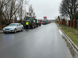 Protest rolników na terenie powiatu jarosławskiego