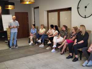 Funkcjonariusze biorący udział w szkoleniu