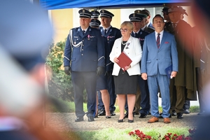 Policjanci i zaproszeni goście podczas Święta Policji w Rzeszowie