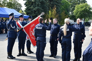 ślubowanie policjantów na terenie Oddziału Prewencji Policji w Rzeszowie