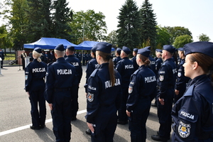 ślubowanie policjantów na terenie Oddziału Prewencji Policji w Rzeszowie