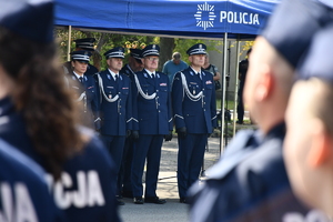 ślubowanie policjantów na terenie Oddziału Prewencji Policji w Rzeszowie