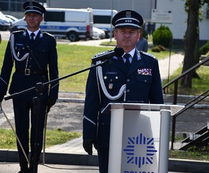 ślubowanie policjantów na terenie Oddziału Prewencji Policji w Rzeszowie