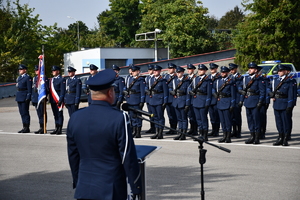 ślubowanie policjantów na terenie Oddziału Prewencji Policji w Rzeszowie