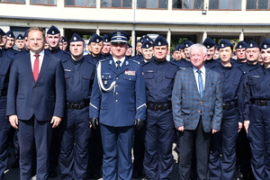 ślubowanie policjantów na terenie Oddziału Prewencji Policji w Rzeszowie