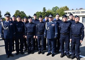 ślubowanie policjantów na terenie Oddziału Prewencji Policji w Rzeszowie