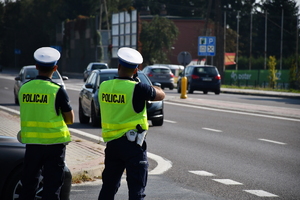 Działania podkarpackich policjantów na drodze krajowej nr 94 w Krasnem  w ramach akcji ROADPOL Safety Days