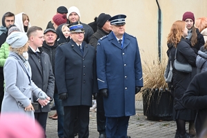 Uczestnicy uroczystości Narodowego Święta Niepodległości w Rzeszowie podczas obchodów.