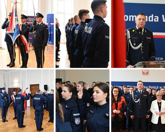 Dzisiaj w auli Komendy Wojewódzkiej Policji w Rzeszowie, po raz pierwszy w tym roku, wybrzmiały słowa policyjnej roty ślubowania. Podczas uroczystej zbiórki, nowo przyjęci funkcjonariusze złożyli ślubowanie, biorąc na siebie obowiązki i trudy związane z policyjną misją. Teraz czeka ich kilkumiesięczne szkolenie, po odbyciu którego podejmą służbę w jednostkach Policji na terenie Podkarpacia.