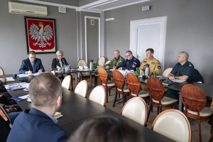 zdjęcia z posiedzenia Zespołu oraz konferencji prasowej