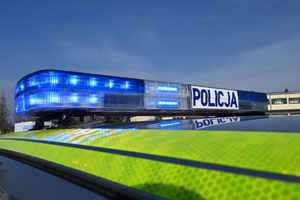 Belka policyjnego radiowozu