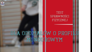Test sprawności fizycznej dla uczniów oddziałów o profilu mundurowym – ważny etap na drodze do służby w Policji