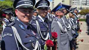 Policjanci podczas Święta Policji