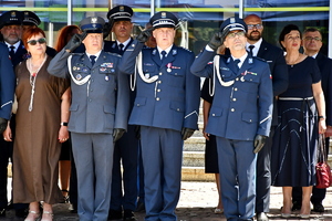 Policjanci podczas uroczystości Święta Policji