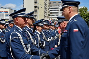 Policjanci podczas uroczystości Święta Policji