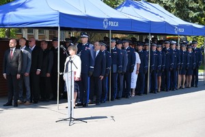 Policjanci i zaproszeni goście podczas obchodów Święta Policji w OPP Rzeszów