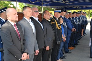 Policjanci i zaproszeni goście podczas obchodów Święta Policji w OPP Rzeszów