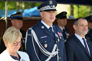 Policjanci i zaproszeni goście podczas obchodów Święta Policji w OPP Rzeszów