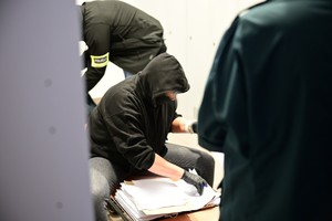 Policjanci podczas czynności służbowych