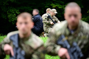 Policjanci podczas szkolenia