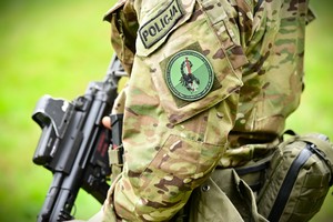 Policjanci podczas szkolenia