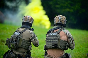 Policjanci podczas szkolenia