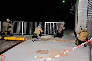 Policjanci podczas szkolenia