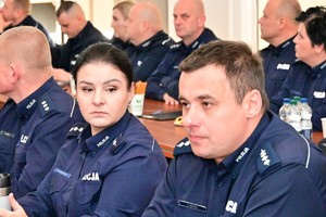 Funkcjonariusze podczas szkolenia