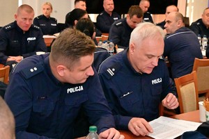 Funkcjonariusze podczas szkolenia