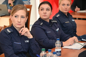 Funkcjonariusze podczas szkolenia