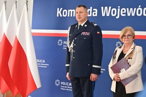 Funkcjonariusze podczas ślubowania