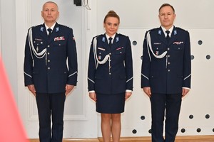 Funkcjonariusze podczas ślubowania