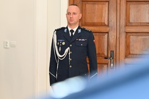 Funkcjonariusze podczas ślubowania