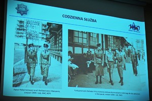 Na zdjęciach funkcjonariusze Policji oraz inni uczestnicy seminarium.