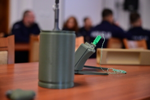 Funkcjonariusze podczas szkolenia.