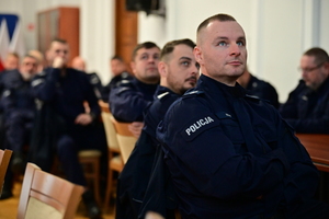 Funkcjonariusze podczas szkolenia.