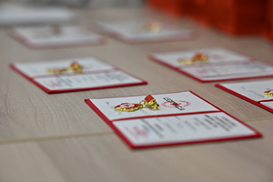 Funkcjonariusze podczas odznaczenia