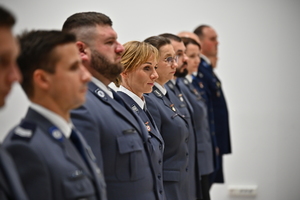 Funkcjonariusze podczas odznaczenia